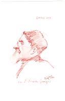 Desenho retratando o Doutor Ricardo Jorge.