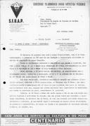 Correspondência expedida.
