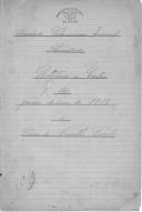 Relatório de Contas, 1918.