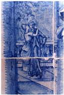 Painel de azulejos.