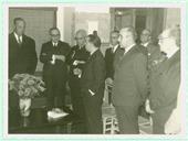 Luís Teotónio Pereira e Pedro Teotónio Pereira em sessão solene.