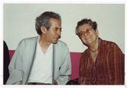 A atriz Eunice Munhoz e o escritor Virgílio Martinho.
