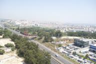 Vista aérea da ponte da Estrada de Vale Mourelos, Feijó.