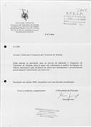 Correspondência recebida.