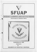 Proposta de orçamento de receitas e despesas.