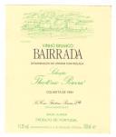 Rótulo de vinho branco Bairrada, colheita de 1994, Selecção Theotónio Pereira.