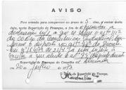 Correspondência e documentos das finanças.