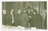 Luís Teotónio Pereira no banquete em sua homenagem prestada pelos funcionários da Companhia de Seguros Fidelidade.