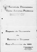 Proposta de orçamento de receitas e despesas.