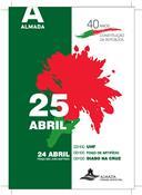 Cartaz de comemoração do 25 de abril de 2016. 