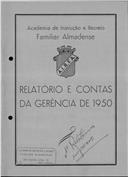 Relatório e contas da gerência.