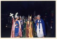 Cena da peça de teatro "Auto da Floripes".