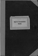 Livro de registo de correspondência recebida.
