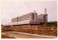 Obras de construção do Hospital Garcia de Orta, Pragal.