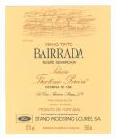 Rótulo de vinho tinto Bairrada, reserva de 1987, Selecção Theotónio Pereira.