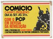 Comício Campo Pequeno.
