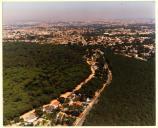 Vista aérea da Mata Nacional dos Medos e Pinhal da Aroeira, Charneca de Caparica.