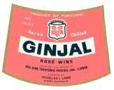 Rótulo e contrarrótulo de rosé wine Ginjal.