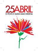 Cartaz de comemoração do 25 de abril de 2015. 