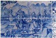 Painel de azulejos.