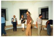Visita dos grupos de teatro estrangeiros ao Solar dos Zagallos.