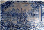 Painel de azulejos.