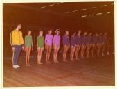 Classe feminina de ginástica do Ginásio Clube do Sul.
