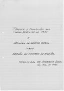 Parecer e conclusões da revisão de contas dos anos de 1968, 1969 e 1971.