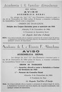 Convocatória da Assembleia Geral.