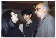 A cantora Mísia, Pilar del Rio e José Saramago.