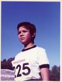 Retrato de atleta no Estádio Nacional.