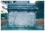 Inscrição do Cruzeiro da Quinta de Vale de Rosal, Charneca de Caparica.