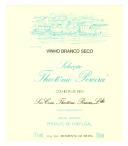 Rótulo de vinho branco seco, colheita de 1988, Selecção Theotónio Pereira.