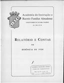 Relatório e contas e parecer do Conselho Fiscal.