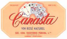 Rótulo de vin rosé naturel Canasta.