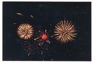 Fogo de artifício nas comemorações do 25 abril.