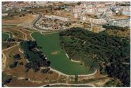 Fotografia aérea do concelho de Almada.