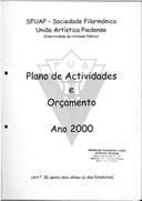 Planos de atividades e orçamento.