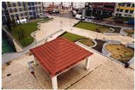Imagem aérea do espaço exterior Centro Cultural e Juvenil de Santo Amaro.