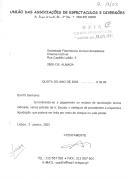 Correspondência recebida.