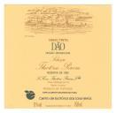 Rótulo de vinho tinto Dão, reserva de 1983, Selecção Theotónio Pereira.