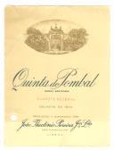 Rótulo de clarete reserva, colheita de 1944, Quinta do Pombal.