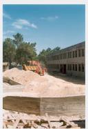 Obras de construção da Escola Básica Integrada da Charneca de Caparica.