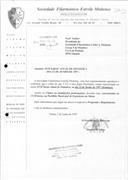 Correspondência recebida.