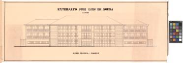 Alçado principal noroeste do Externato Frei Luís de Sousa.