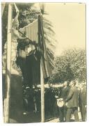 Inauguração do monumento a Maria da Fonte, no Jardim Teófilo Braga, Campo de Ourique, Lisboa.