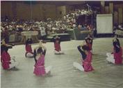 Fotografias de festival de encerramento desportivo.