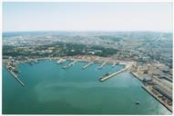 Fotografia aérea do concelho de Almada.
