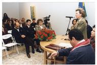 Cerimónia de inauguração da exposição "Fernando Lopes-Graça: Marchas, Danças e Canções", na Oficina da Cultura.