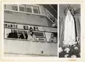 Fotografia de varanda de Restaurante e imagem de Nossa Senhora de Fátima.